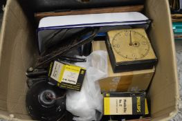 A quantity of photographic equipment.