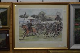 The Royal Windsor Horse Show limited edition colour print.