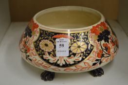 A George Jones Imari decorated jardiniere (cracked).