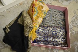 Various scarves and shawls etc.