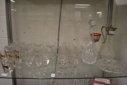A quantity of glassware.