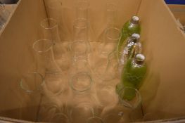 Glass shades and chimneys.