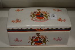 An armorial box and cover, possibly Samson of Paris.