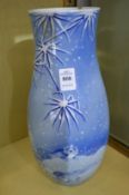 A Japanese blue and white vase.