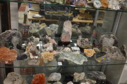 A good collection of mineral samples.