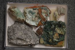 A good collection of small mineral samples.