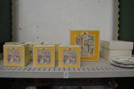 A quantity of Royal Doulton Bramley Hedge porcelain with original boxes and other similar items.