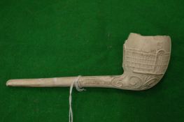 An early clay pipe.
