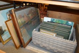 Various paintings and prints.