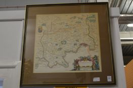 A part coloured map of Middlesex.