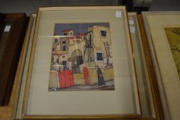 A mother and child colour print and two similar.