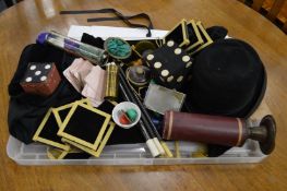 A quantity of magic / conjuring equipment.