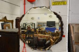 A decorative mirror.