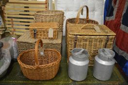 A quantity of wicker baskets etc.