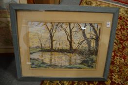 A watercolour and a print.