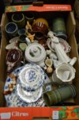 A box of decorative china.