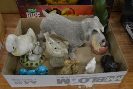 Copenhagen bird, mouse and other animal objects.