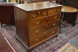 A good George III oak chest of drawers.