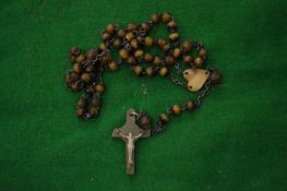 A rosary.