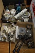 Miscellaneous collectables, china ornaments, glassware etc.