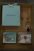 Tiffany and other silver jewellery.