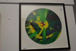 In the manner of Damien Hirst, a spin picture.