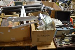 A quantity of household miscellaneous to include an old sewing machine, typewriter etc.