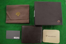 A Mulberry gentleman's leather wallet.