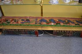 A Chinese embroidered silk banner decorated with children.