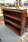 A good Chinese redwood open bookcase.