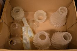 Opaque glass shades etc.