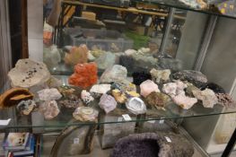 A good collection of mineral samples.