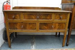 A mahogany dressing chest.