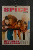 A Spice Girls official calendar 1998.
