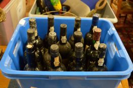 A good collection of vintage and other port to include two bottles of Delaforce 1977, four bottles