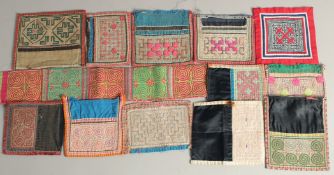 A COLLECTION OF THIRTEEN TIBETAN TEXTILES.