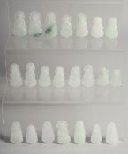 A COLLECTION OF TWENTY-TWO SMALL BUDDHISTIC JADE PENDANTS, each approx. 4cm, (qty).