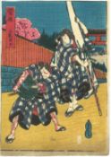 THE FIGURES OF BUDDHIST MONKS, KABUKI ACTORS, BEAUTIES, ten 19th century - four early 20th century