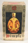 12 YEAR OLD DIMPLES WHISKY, one litre.