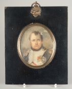 AN OVAL PORTRAIT OF NAPOLEON. 2.75ins x 2.5ins.