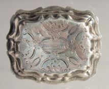 A DUTCH SILVER SNUFF BOX.