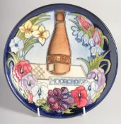 MOORCROFT CENTENNIAL PLATE 1897 - 1997. No. 412 of 750. Impressed, Moorcroft. 8.5ins diameter