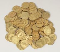 A BAG OF GEORGE III COPY TOKENS.