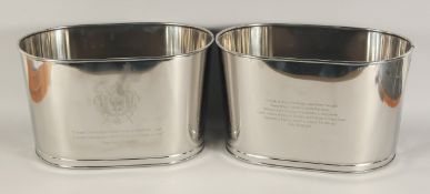 A PAIR OF LILY BOLLINGER COOLERS.