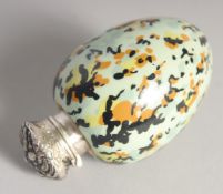 A SILVER SPECKLED EGG VINAIGRETTE.