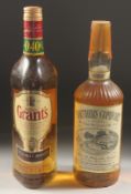 A BOTTLE OF SOUTHERN COMFORT AND GRANTS WHISKY (2).