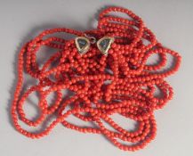 A CORAL NECKLACE.