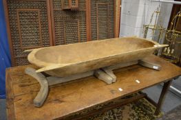 A pig salting trough with original stand.