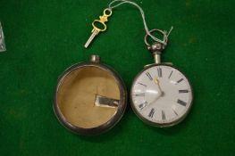A gentlemen's silver pair cased pocket watch, the movement signed A Procter & Son, Tarland.