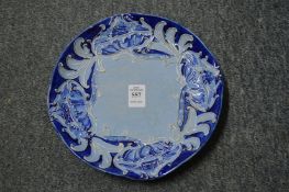 A Moorcroft Florianware circular dish.